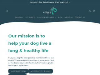 healthyactivepet.com screenshot