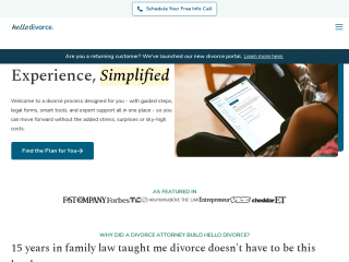 hellodivorce.com screenshot