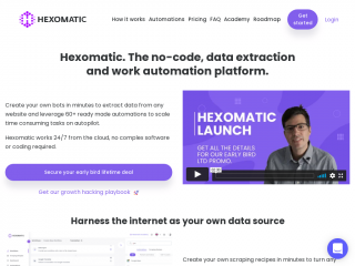 hexomatic.com screenshot
