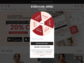 heychic.com.au screenshot
