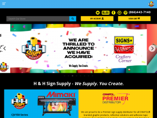 hhsignsupply.com screenshot