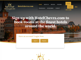 hotelchevra.com screenshot