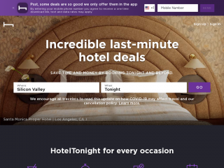 hoteltonight.com screenshot