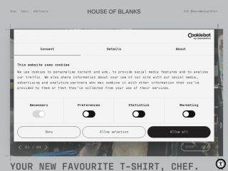 houseofblanks.com screenshot
