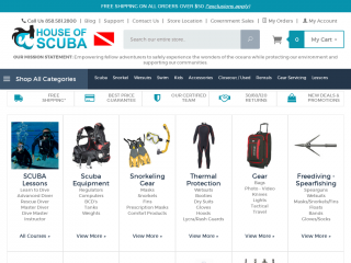 houseofscuba.com screenshot