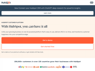 hubspot.com screenshot