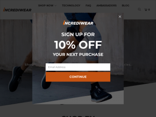 incrediwear.com screenshot