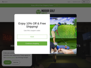 indoorgolfdirect.com screenshot