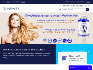infinityhair.com screenshot