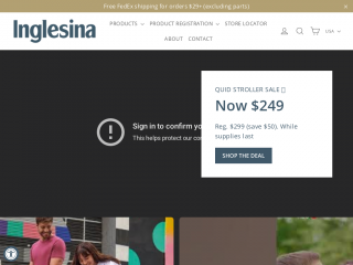inglesina.us screenshot