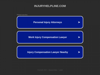 injuryhelpline.com screenshot