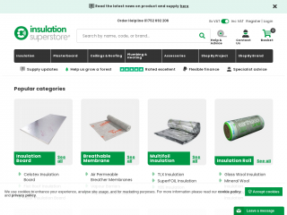 insulationsuperstore.co.uk screenshot