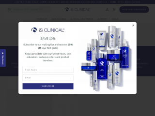isclinical.co.uk screenshot