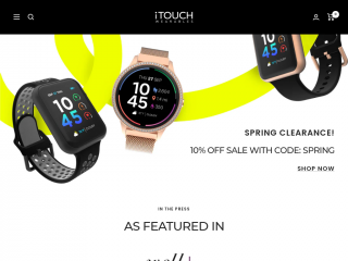 itouchwearables.com screenshot