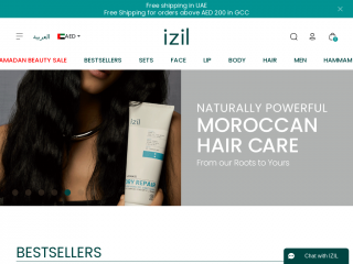 izilbeauty.com screenshot