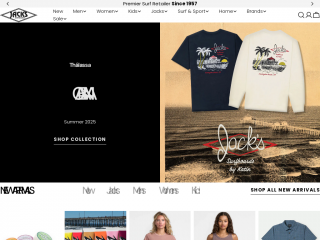 jackssurfboards.com screenshot