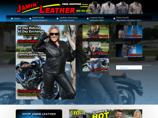 jaminleather.com screenshot