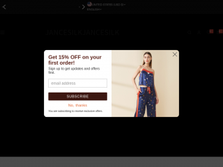 jancesilk.com screenshot