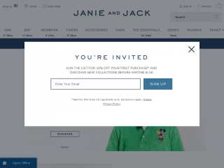 janieandjack.com screenshot