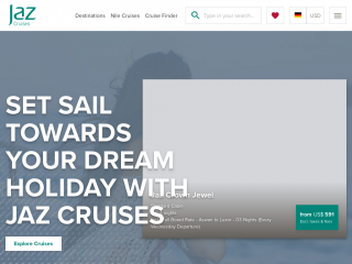 jazcruises.com screenshot