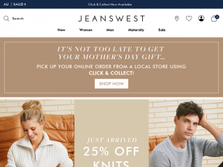jeanswest.com.au screenshot