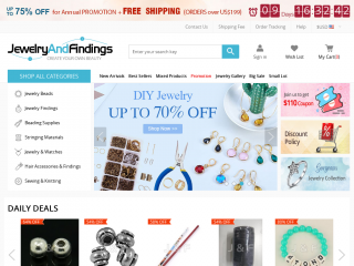 jewelryandfindings.com screenshot