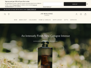 jomalone.com screenshot