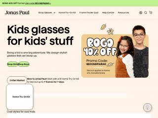 jonaspauleyewear.com screenshot