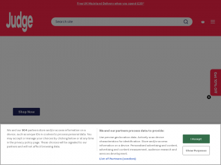 judge.co.uk screenshot