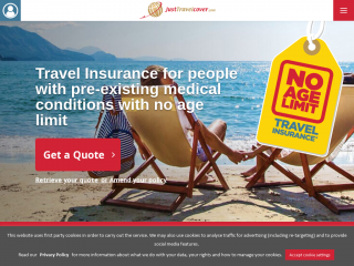 justtravelcover.com screenshot