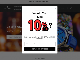 knopfwatches.com screenshot