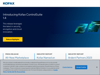 kofax.com screenshot