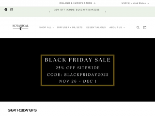 kotanical.com screenshot