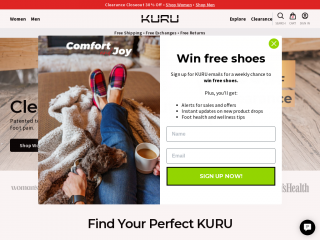 kurufootwear.com screenshot