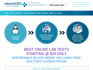labwork365.com screenshot