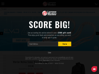 lacrossemonkey.com screenshot