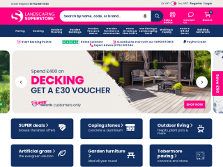 landscapingsuperstore.co.uk screenshot