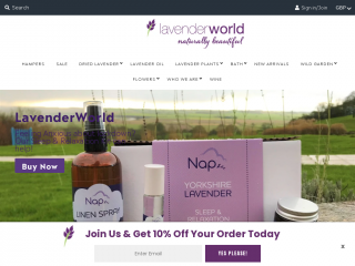 lavenderworld.co.uk screenshot