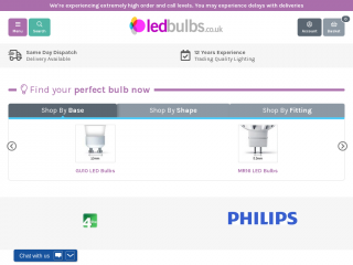 ledbulbs.co.uk screenshot