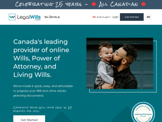 legalwills.ca screenshot