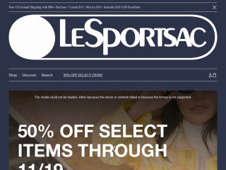 lesportsac.com screenshot