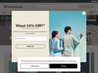lifeisgood.com screenshot
