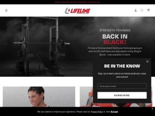 lifelinefitness.com screenshot