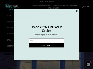 lightedaddressnumbers.com screenshot