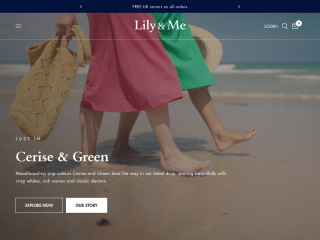 lilyandmeclothing.com screenshot