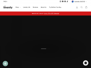 linenly.com.au screenshot