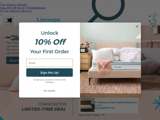 linenspa.com screenshot