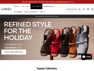 lonzashoes.com screenshot
