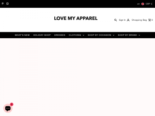 lovemyapparel.com screenshot