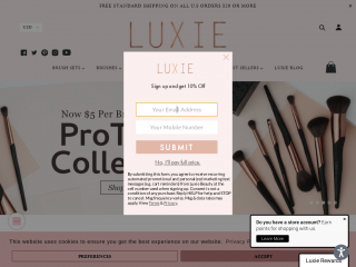 luxiebeauty.com screenshot